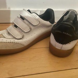 Isabel Marant BETH LEATHER SNEAKERS